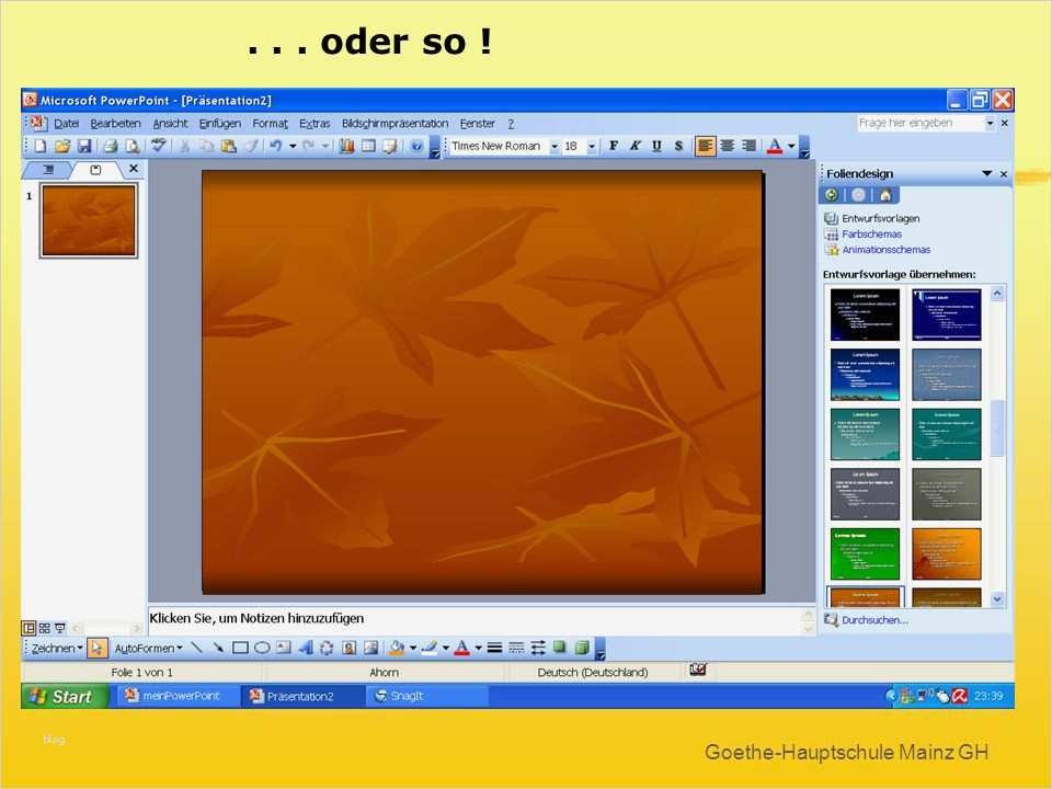 Foliendesign Powerpoint Vorlagen Erstaunlich Erstellen Und Bearbeiten Einer Präsentation Ppt