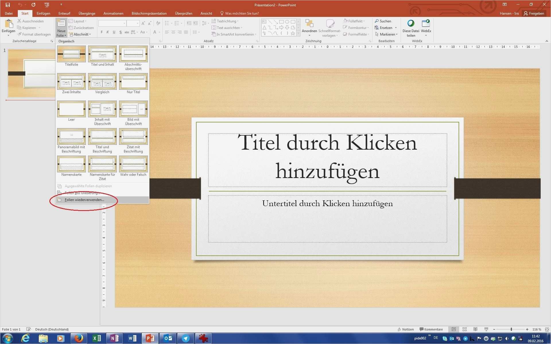 Foliendesign Powerpoint Vorlagen Großartig Powerpoint Folien Wiederverwenden Easy Fice Tips