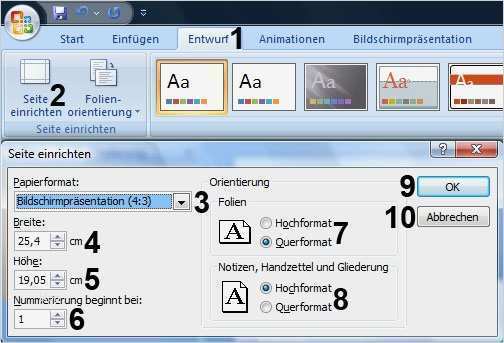 Foliendesign Powerpoint Vorlagen Neu Powerpoint Seitenformatierung