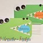 Foto Accessoires Vorlagen Erstaunlich Einladungskarten Krokodil Einladung Set 2stk