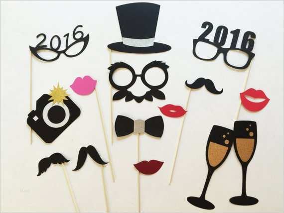 Foto Accessoires Vorlagen Hübsch Ähnliche Artikel Wie Neue Jahre Fotoautomat Set 15 Neue