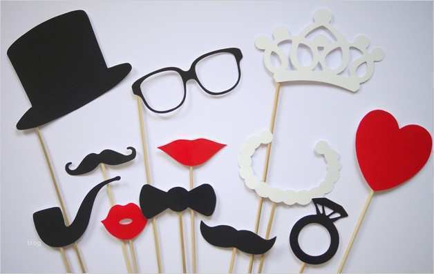 Foto Accessoires Vorlagen Süß Weiteres Fotoprops "hochzeit" Fotobox Hochzeit