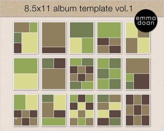 Fotobuch Photoshop Vorlage Beste 8 5 X 11 Album Vorlage Foto Collage Template Fotobuch
