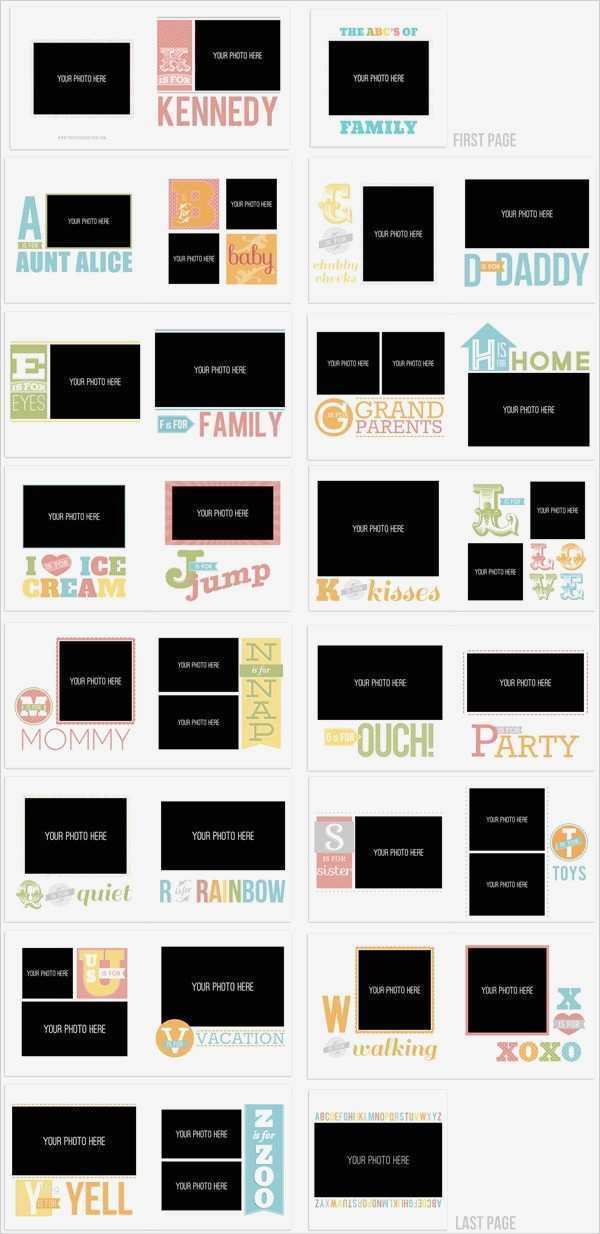 Fotobuch Photoshop Vorlage Bewundernswert Abc Album Fotobuch Vorlage