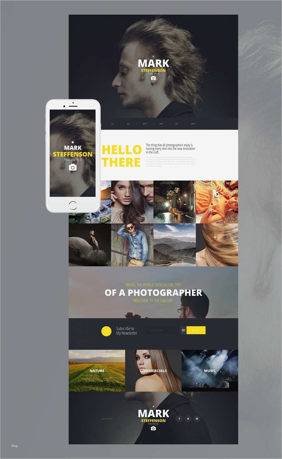 Moto CMS 3 Template für Fotografen Portfolio