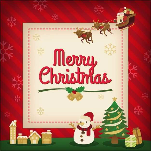 Frohe Weihnachten Vorlage Kostenlos Genial Frohe Weihnachten Feiertagskarte Hintergrund Design