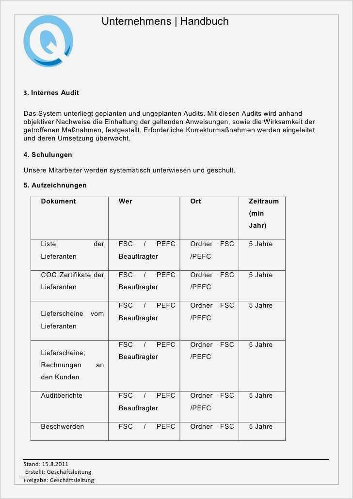 Fsc Handbuch Vorlage Einzigartig Amazing Kostenlose Vorlagen Für Zertifikate