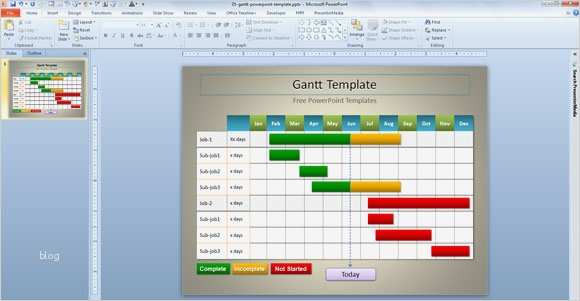 Gantt Diagramm Excel Vorlage Download Schönste Simple Plantilla De Gantt Para Powerpoint Plantillas