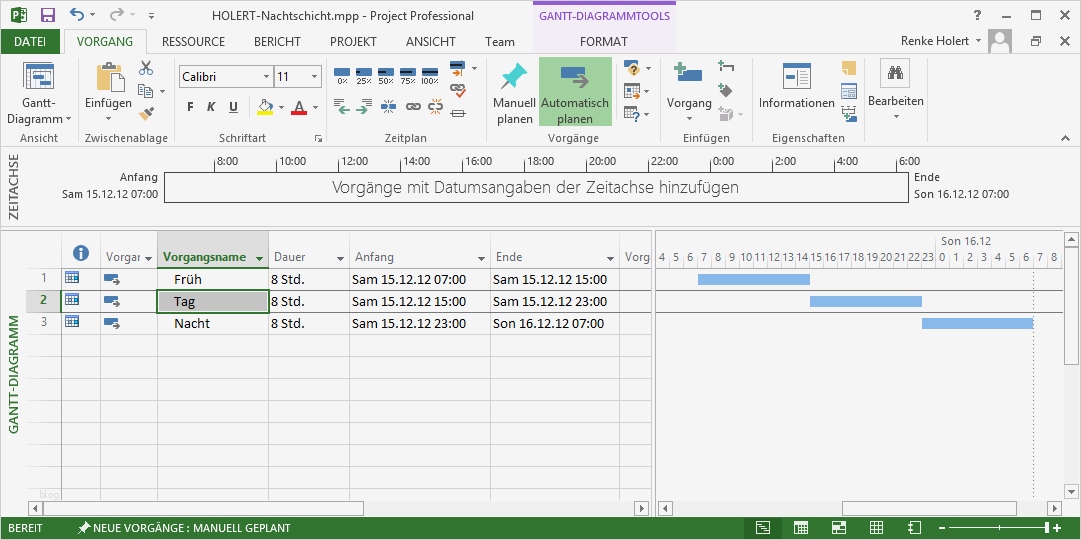 Gantt Diagramm Stunden Vorlage Best Of Früh Tag Und Nachtschicht In Ms Project Darstellen