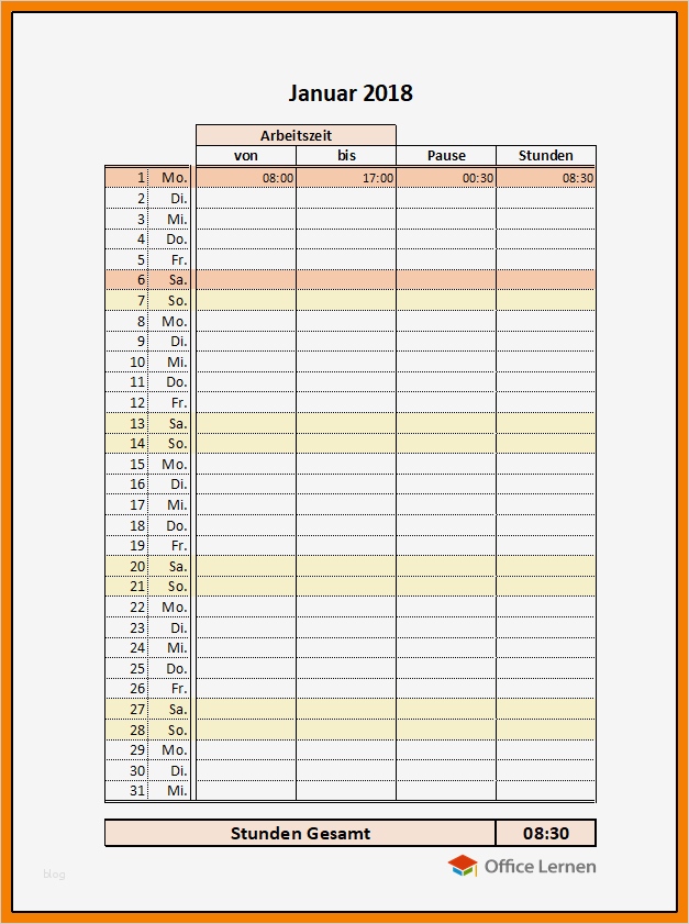Gantt Diagramm Stunden Vorlage Bewundernswert 9 Vorlage Stundenzettel