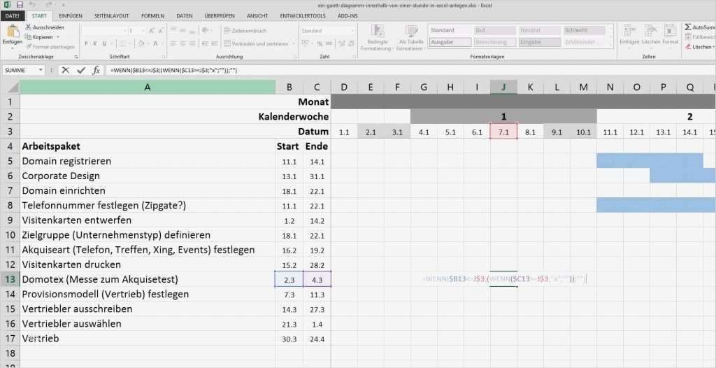 Gantt Diagramm Stunden Vorlage Wunderbar Projektmanagement Ein Gantt Diagramm Innerhalb Von 1