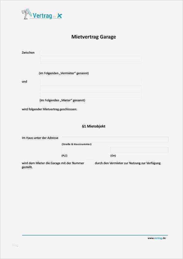 Garage Mietvertrag Vorlage Inspiration Mietvertrag Garage › Mietvertrag Muster