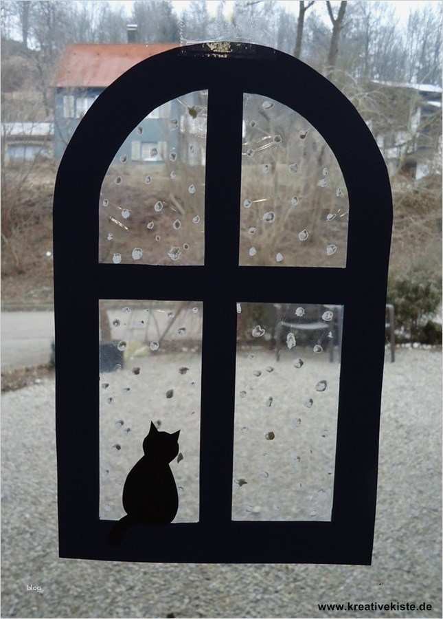 Gebetswürfel Basteln Vorlage Einzigartig Fensterbild Katze