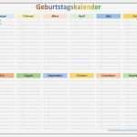 Geburtstagsliste Excel Vorlage Elegant Geburtstagskalender Zum Ausdrucken
