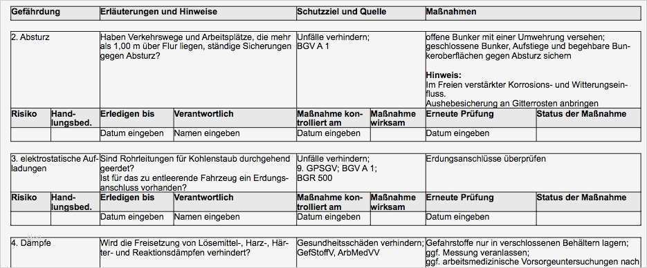 Gefährdungsbeurteilung Nach 6 Gefstoffv Vorlage Elegant Gefährdungsbeurteilung Anlagenbe Nung