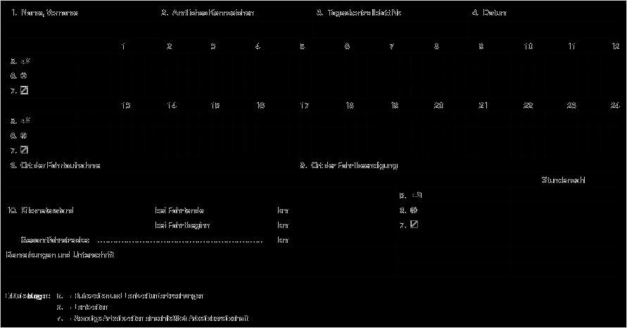 Gefährdungsbeurteilung Nach 6 Gefstoffv Vorlage Luxus Anlage 1 Fpersv Zu § 1 Abs 6 Fahrpersonalverordnung