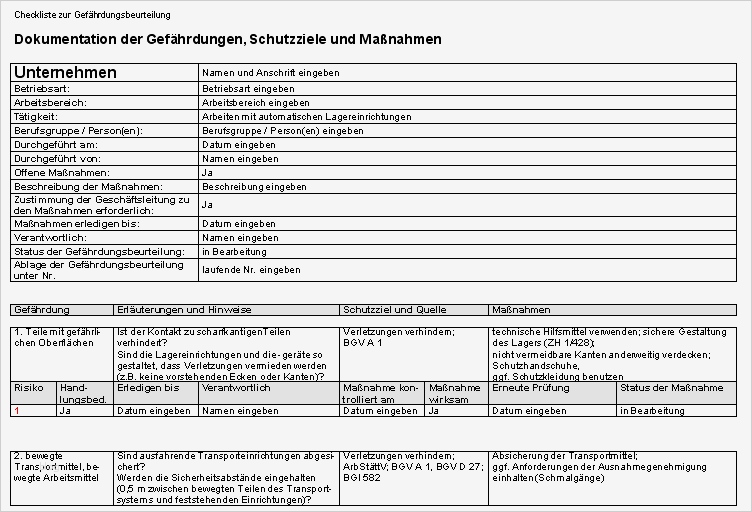 Gefährdungsbeurteilung Nach 6 Gefstoffv Vorlage Süß Gefährdungsbeurteilung Arbeiten Mit Automatischen