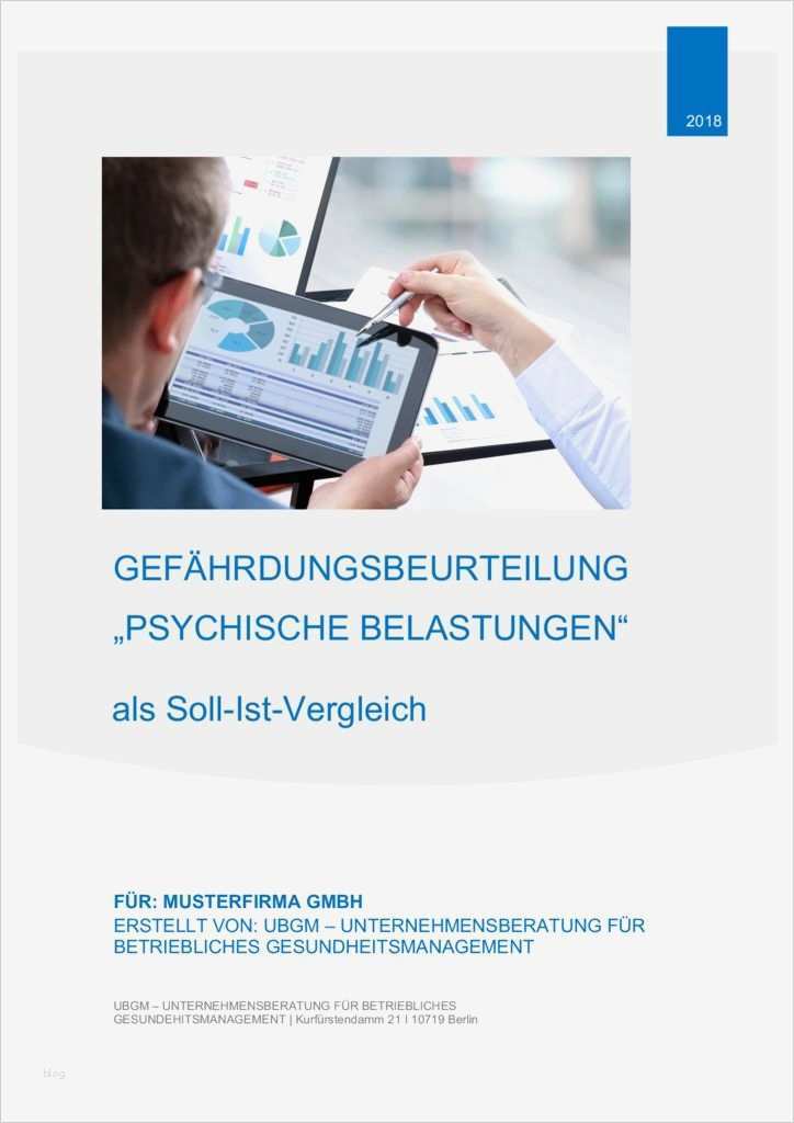 Gefährdungsbeurteilung Psychische Belastung Vorlage Inspiration Ubgm Gefährdungsbeurteilung Psychische Belastung Muster Kfza