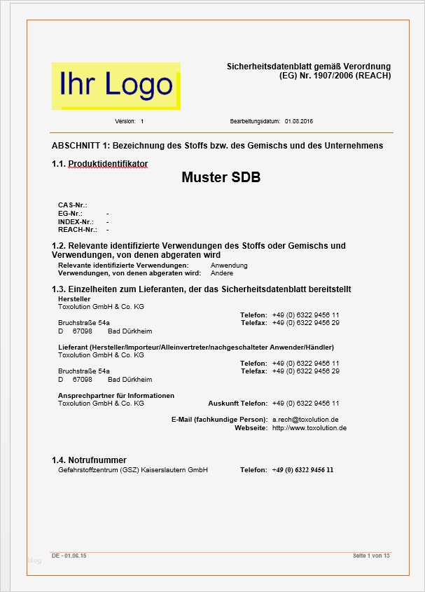 Gefährdungsbeurteilung Vorlage Bg Rci Best Of Berühmt Chemische Risikobeurteilungsvorlage Bilder