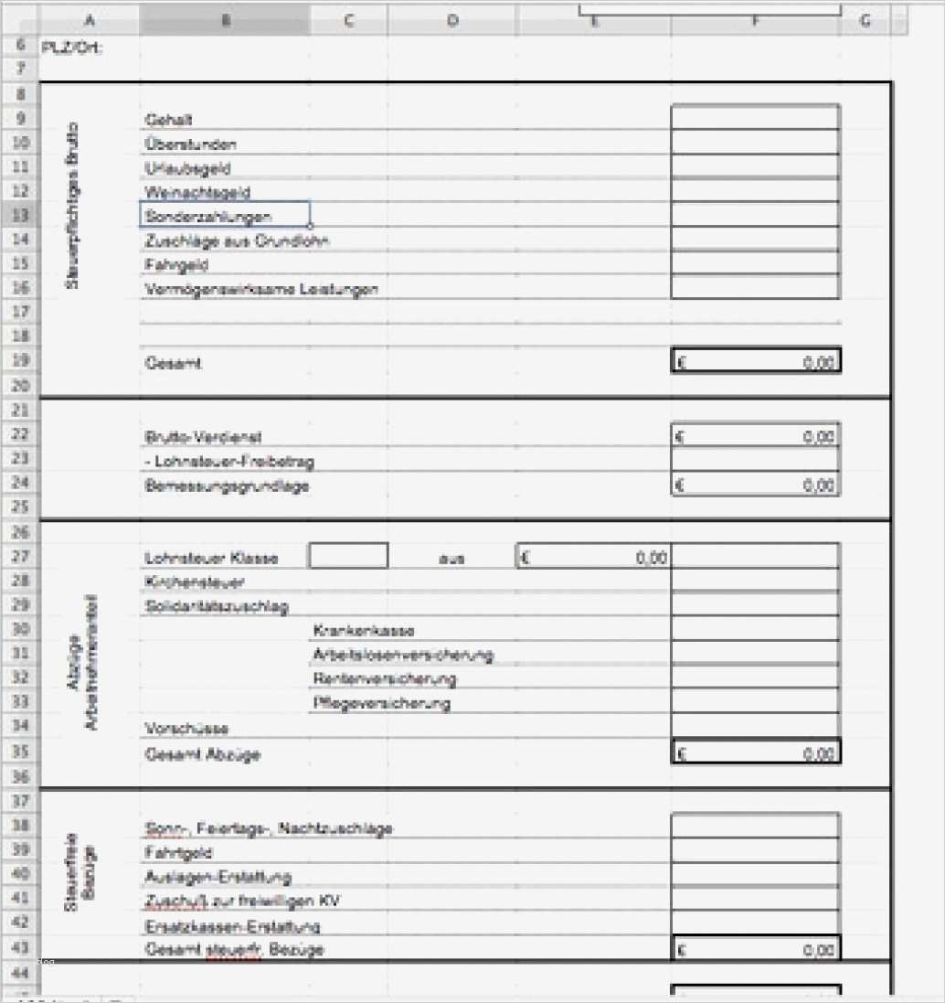 Schön Gehaltsabrechnung Beispiel In Word Format Ideen