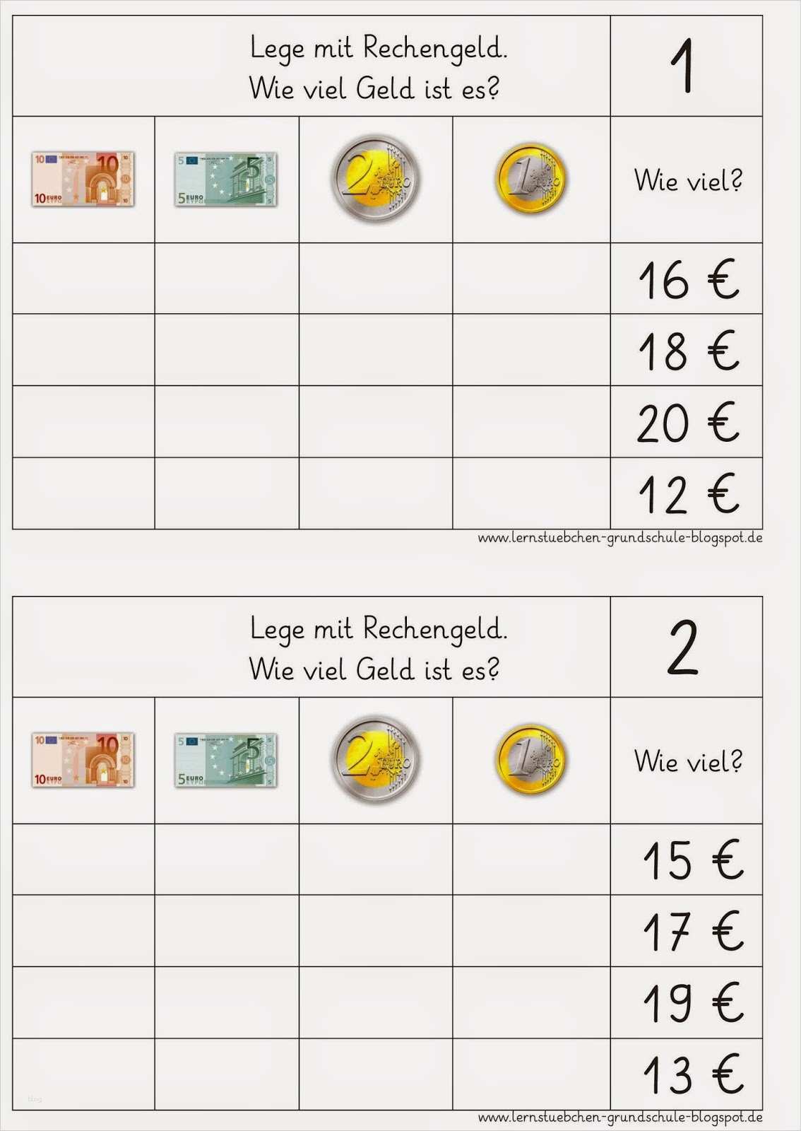 Geld Leihen Schriftlich Festhalten Vorlage Genial Lernstübchen Rechenfutter Rund Ums Geld 2