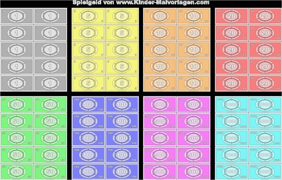 Geldscheine Drucken Vorlage Fabelhaft Schön Spielgeld Vorlage Bilder Bilder Für Das Lebenslauf