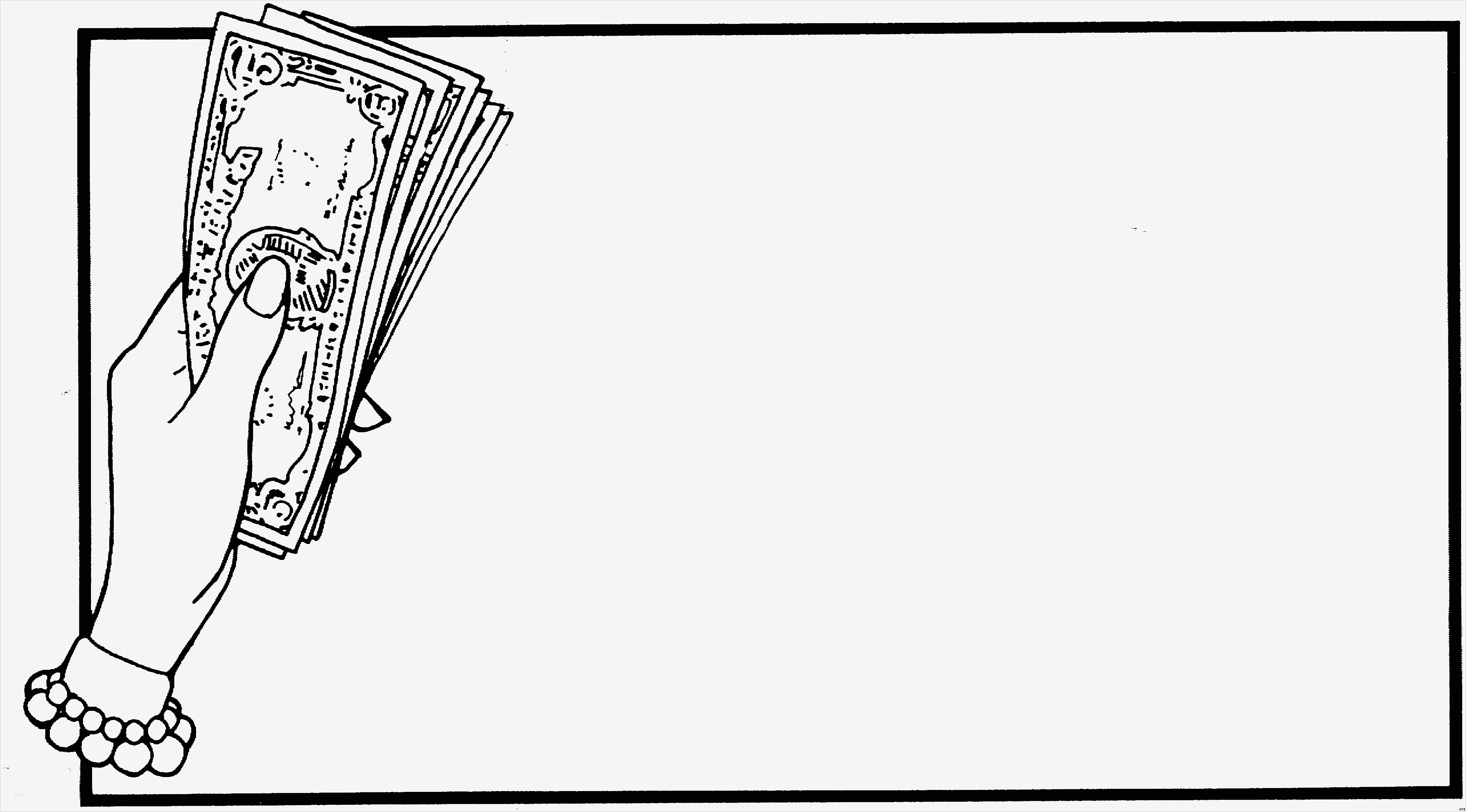 Geldscheine Drucken Vorlage Schönste Hand Haelt Geldscheine Ausmalbild & Malvorlage Geld