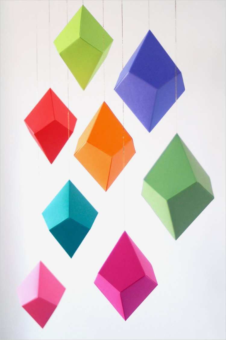 Geometrische ornamente Vorlagen Angenehm Diy Geometrische Papier ornamente Set Von 8 Von