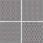 Geometrische ornamente Vorlagen Schön Geometrische ornamente Pattern Set Stock Vektor