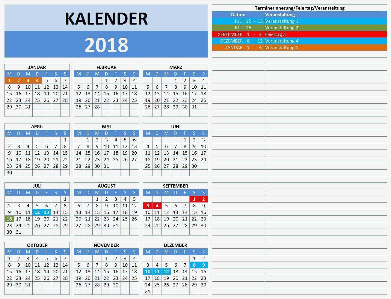 Geschäftsreise Planen Vorlage Hübsch Kalender 2018
