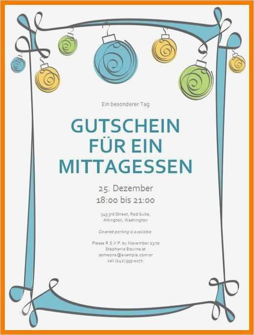 Geschenkgutschein Weihnachten Vorlage Bewundernswert 11 Gutschein Muster Word