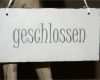 Geschlossen Schild Vorlage Angenehm Wendeschild "geöffnet Geschlossen" Shabby White Living Art