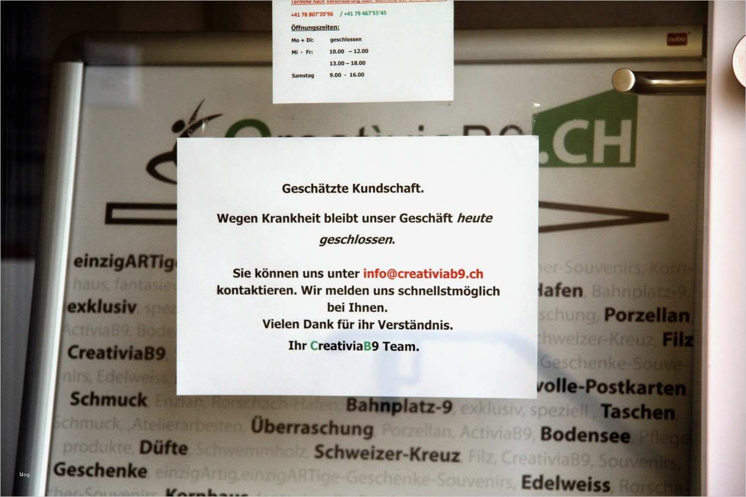 Geschlossen Schild Vorlage Erstaunlich Creativiab9 Wegen Krankheit Geschlossen