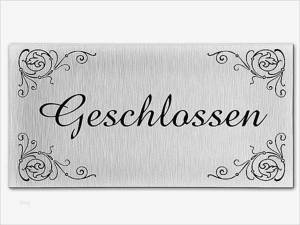 Geschlossen Schild Vorlage Hübsch Klassisches Türschild Aus Aluminium Geschlossen