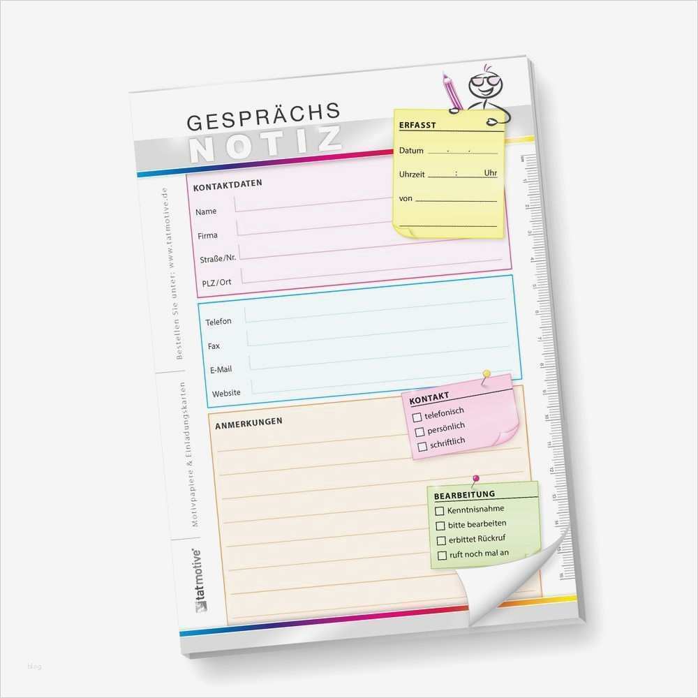 Gesprächsnotiz Vorlage Din A5 Süß Block Gesprächsnotiz A5 4 Blöcke Gesprächsnotizblock Din