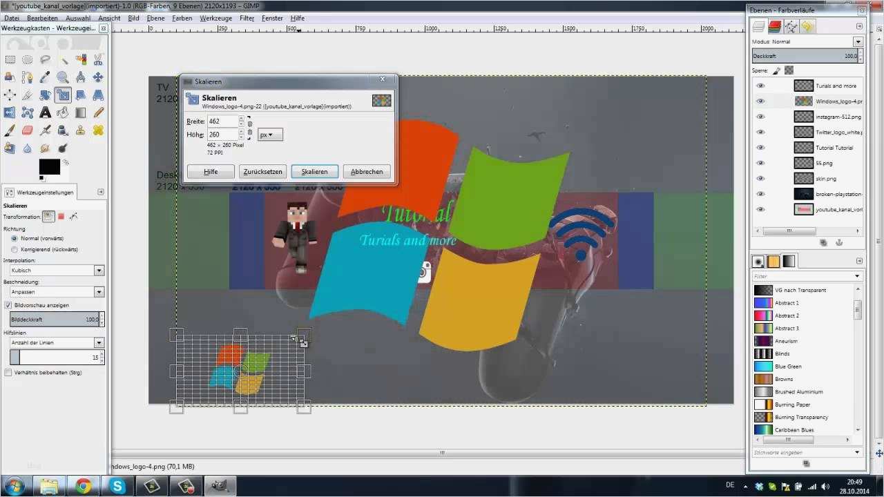 Gimp Visitenkarten Vorlage Erstaunlich Banner Erstellen Gimp