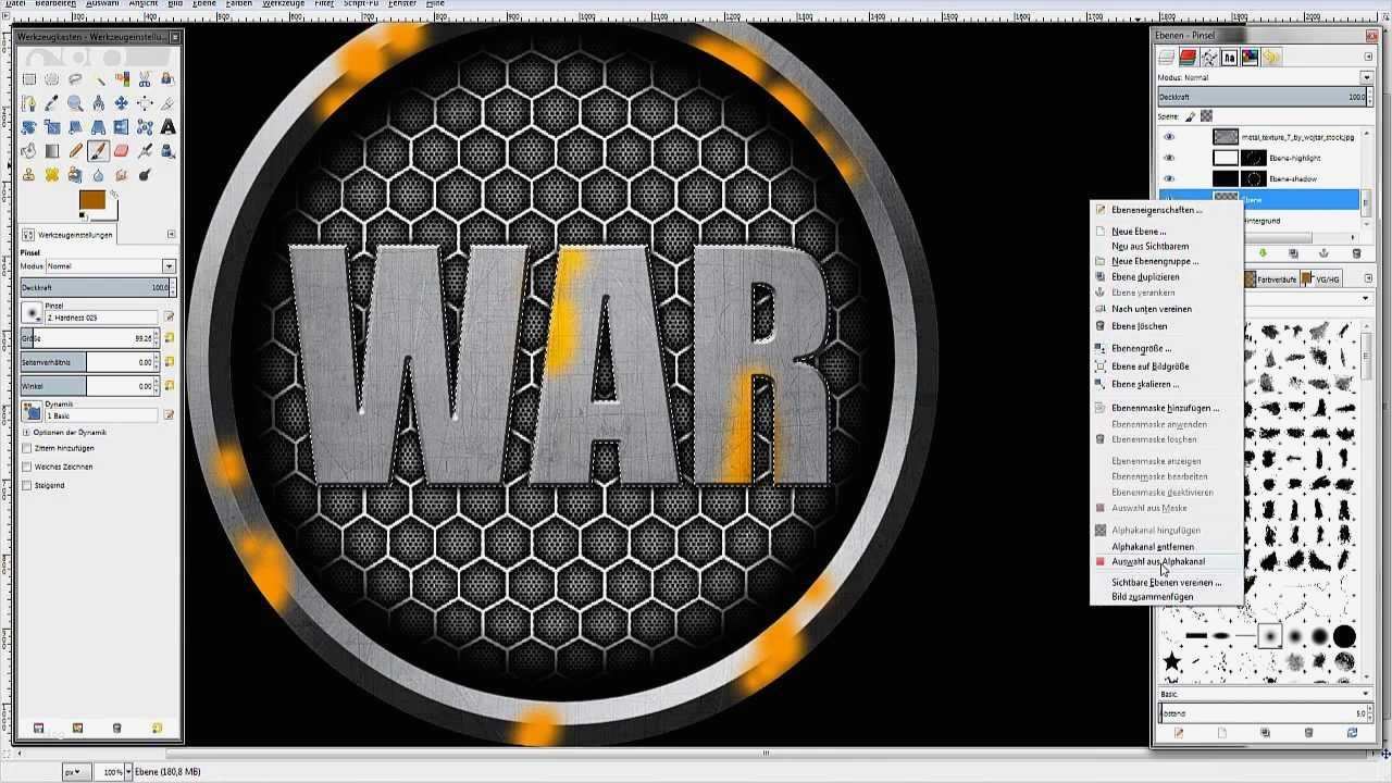 Gimp Visitenkarten Vorlage Gut Logo Design In Gimp Erstellen [tutorial