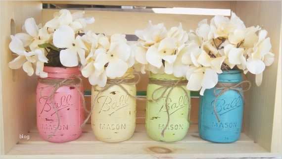 Gläser Bemalen Vorlagen Luxus Bemalte Mason Gläser Hochzeit Vasen Rustikalen Chalkpaint Pint
