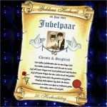 Goldene Hochzeit Zeitung Vorlagen Erstaunlich Geschenk Goldene Hochzeit Urkunde Zum 50 Hochzeitstag