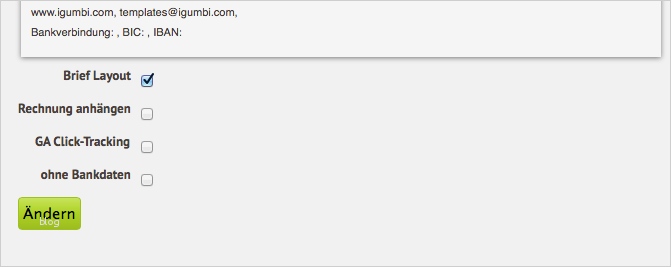 Google Analytics Impressum Vorlage Genial Optionen Bei Den Igumbi Vorlagen E Mails Steuern Das