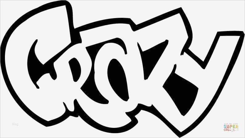 Graffiti Vorlagen Zum Ausdrucken Erstaunlich Desenho De Grafite Louco Para Colorir