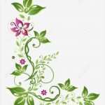 Grafik Vorlagen Kostenlos Elegant Bunte Gr N Und Rosa Ranke Mit Blumen Lizenzfreie