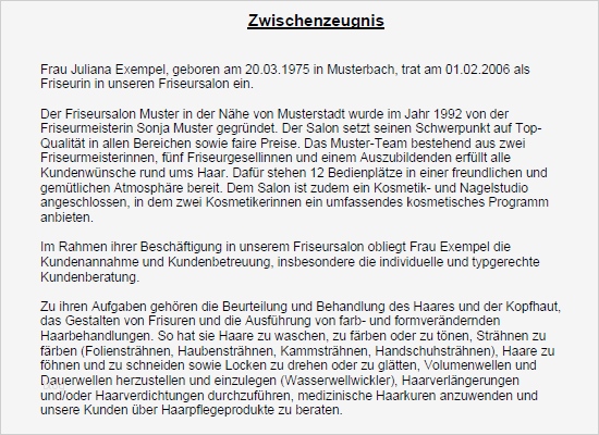 Gute Antwort Auf Negative Bewertung Vorlage Fabelhaft Zwischenzeugnis Sehr Gut Friseurin Vorlage Zum Download