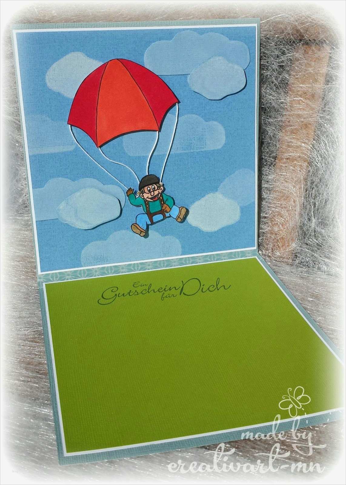 Gutschein Fallschirmsprung Vorlage Hübsch Gutscheinverpackung Fallschirmsprung