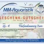 Gutschein Fotoshooting Vorlage Text Wunderbar Mm Aquaristik Geschenk Gutschein Mm Aquaristik
