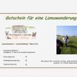Gutschein Für Kurzurlaub Vorlage Bewundernswert Gutscheine Für Lamatrekking Und Lamawandern
