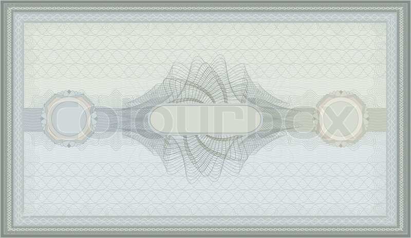 Gutschein Geschäftlich Vorlage Schön Gutschein Guilloche Stock Foto