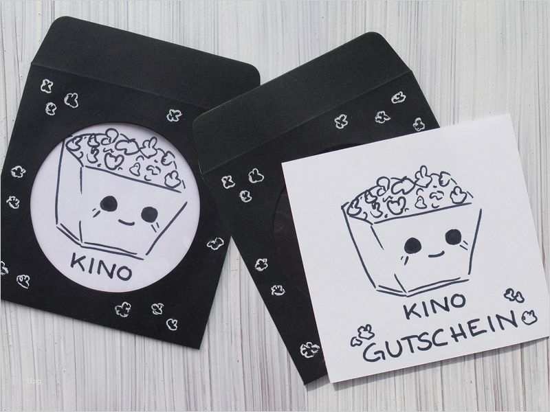 Gutschein Kino Vorlage Angenehm Gutschein Fürs Kino Kinogutschein Schwarz Weiß Von by