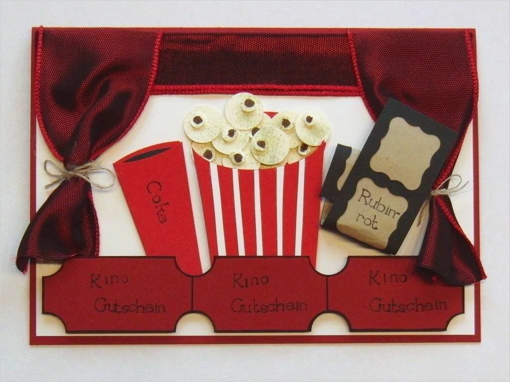 Gutschein Kino Vorlage Beste Gutschein Kino Basteln Eri S Kreativwerkstatt Rubinrot