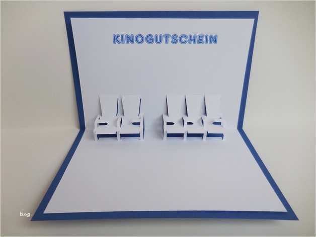 Gutschein Kino Vorlage Einzigartig Pop Up Karten Pop Up Karte Kino Gutschein Ein